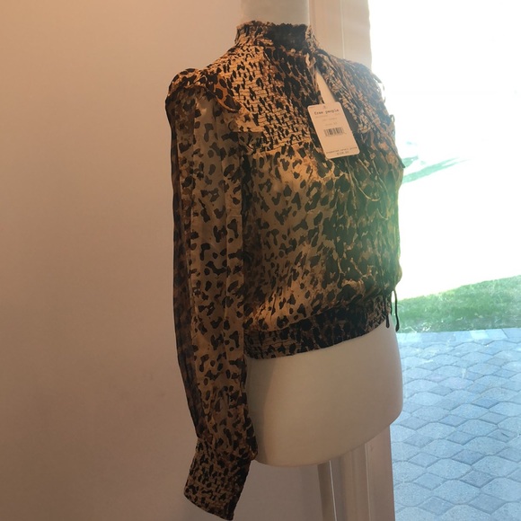 Free People Cheetah print blouse - Free People Cheetah print blouse - brand new - Picture 5 of 6